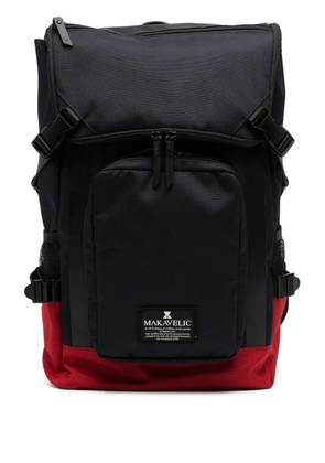 Makavelic multiple zip-fastening pockets backpack - Red