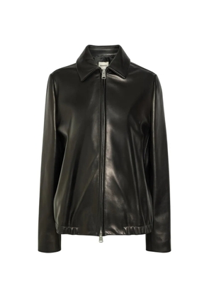 KHAITE Jackson zip-up leather jacket - Black