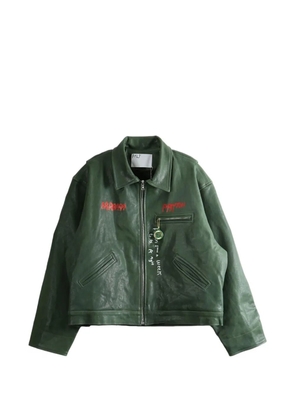Paly I Am Not Ashamed leather jacket - Green