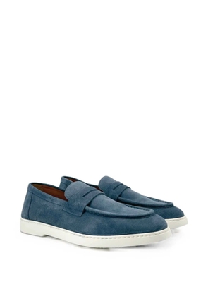 Doucal's suede penny-strap loafers - Blue