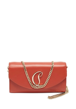 Christian Louboutin Pre-Owned Loubi54 leather wallet on chain - Red