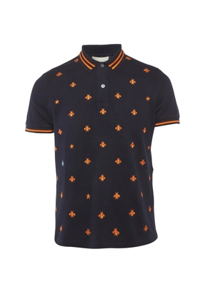 Gucci Pre-Owned embroidered polo shirt - Blue
