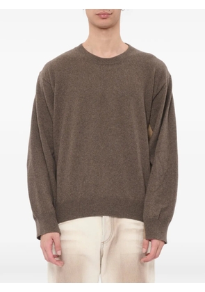 Magliano Free Camping panelled crew-neck sweater - Brown