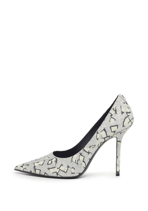 Jimmy Choo Pre-Owned Love heeled pumps - Silver
