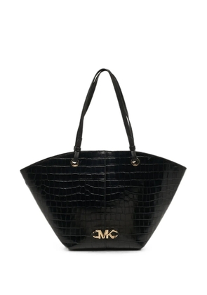 Michael Kors Vintage Izzy croc-embossed tote bag - Black