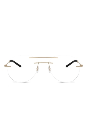 Moncler Eyewear rimless metal frames - Gold