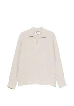 MC2 Saint Barth Ventotene cotton-goffer long-sleeved shirt - Grey