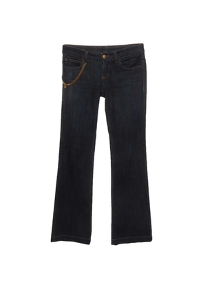 Gucci Pre-Owned chain-detail straight-leg jeans - Blue