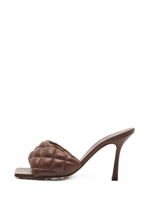 Bottega Veneta Pre-Owned Lido quilted leather sandals - Brown