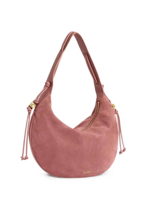 Coccinelle medium Thess suede shoulder bag - Pink