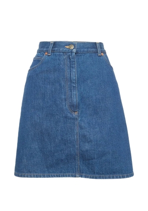 Gucci Pre-Owned five-pocket denim skirt - Blue