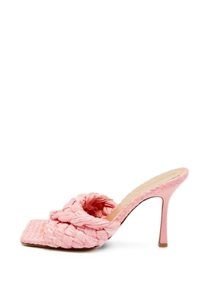Bottega Veneta Pre-Owned Stretch raffia sandals - Pink
