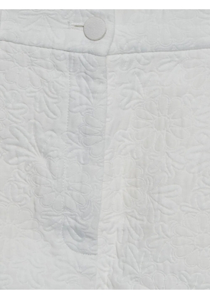 Dolce & Gabbana Pre-Owned floral-jacquard shorts - White