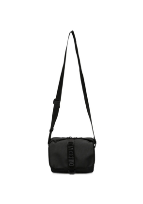 Moschino logo-tape messenger bag - Black