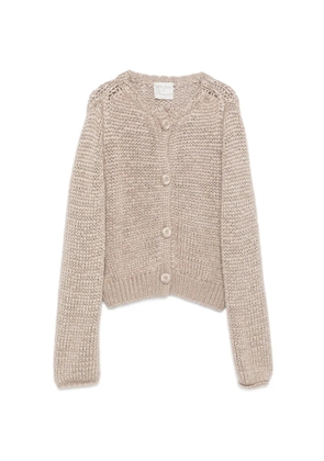 Forte Forte chunky-knit button-up cardigan - Neutrals