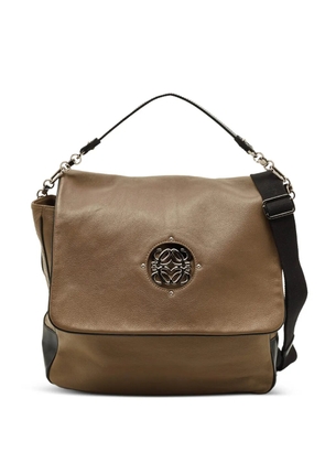 Loewe Pre-Owned Maia logo-plaque cross body bag - Neutrals