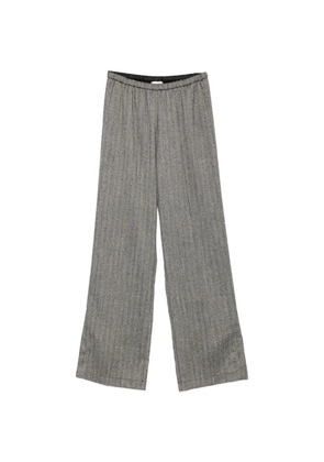 Forte Forte herringbone side-slit trousers - Grey
