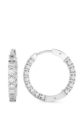 Diamond Essentials laboratory-grown diamond hoop earrings - Silver