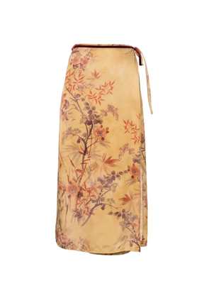 Forte Forte floral-print silk-blend midi skirts - Neutrals