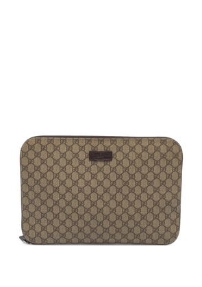 Gucci Pre-Owned GG Supreme clutch bag - Neutrals