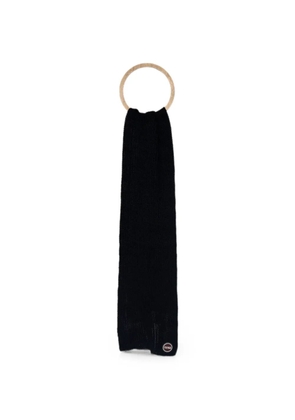 Colmar ribbed-knit logo-patch scarf - Black