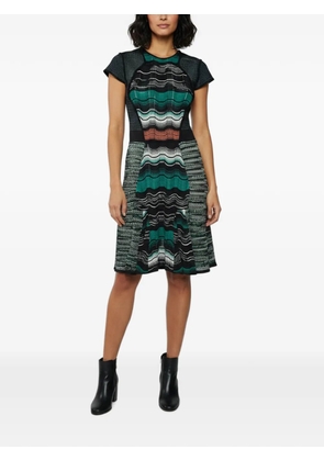 Missoni Pre-Owned midi zig zag knit dress - Black