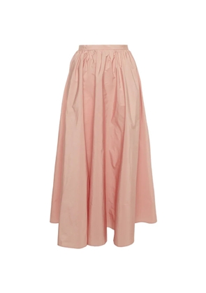 Red Valentino Vintage gathered crepe maxi skirt - Pink