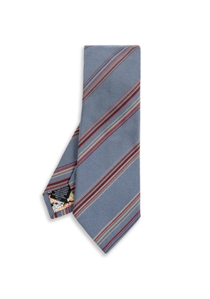 Paul Smith striped-pattern silk tie - Blue
