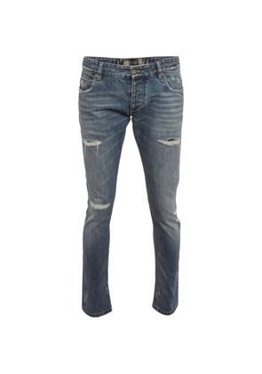 Dolce & Gabbana Pre-Owned distressed-details denim jeans - Blue