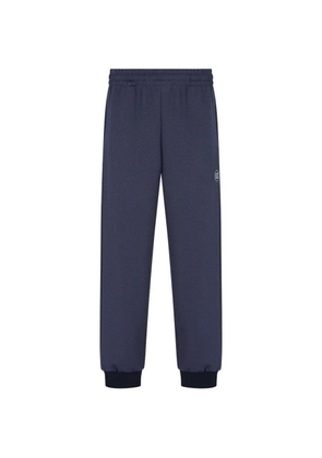 Ea7 Emporio Armani logo-print elasticated-waist track pants - Blue