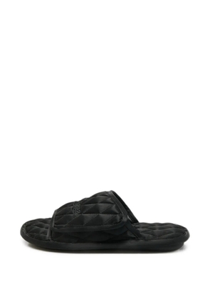 Balenciaga Pre-Owned quilted satin slides - Black