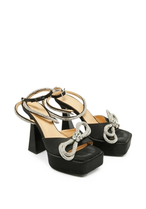 MACH & MACH double-bow sandals - Black