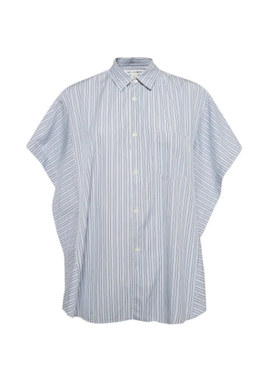 Comme Des Garçons Pre-Owned striped side-opening shirt - White
