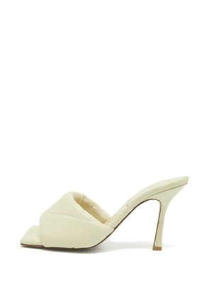 Bottega Veneta Pre-Owned Lido quilted leather heeled sandals - Neutrals