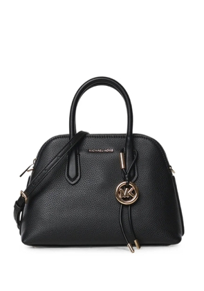 Michael Kors medium Freddie logo-charm pebbled handbag - Black