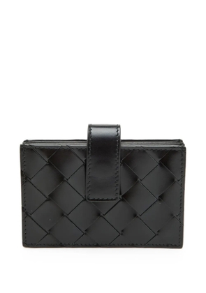 Bottega Veneta Pre-Owned Intrecciato leather card case - Black