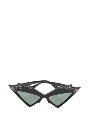 Gucci Pre-Owned GG1371S crystal-embellished cat-eye sunglasses - Black
