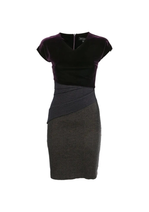 Etro Pre-Owned panelled mini dress - Purple
