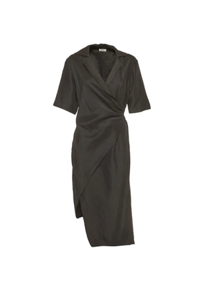 SANDRO V-neck midi dress - Grey