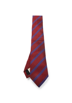 Burberry Pre-Owned diagonal-striped skinny tie - Red