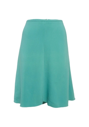 Armani Vintage Flared crepe mini skirt - Green