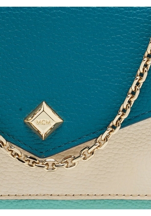 MCM Pre-Owned colorblock chain wallet - Blue