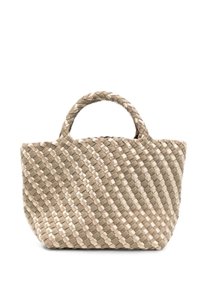 MARREA woven-design tote bag - Gold