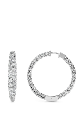 Diamond Essentials diamond hoop earrings - Silver
