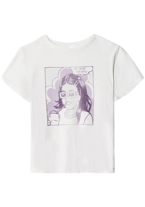 RE/DONE Classic In Your Dreams-print T-shirt - White