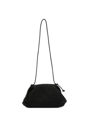MARREA woven-design clutch bag - Black