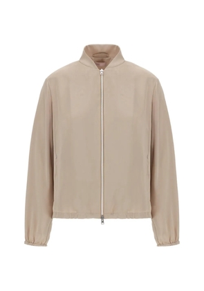 Herno zip-fastening bomber jacket - Neutrals