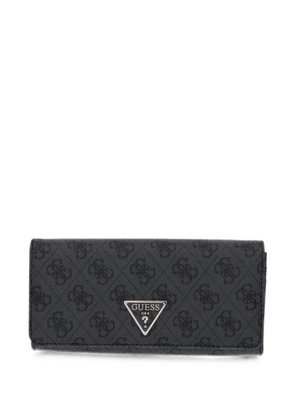 GUESS USA logo-print plaque wallet - Black