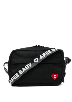APEE™ by *A BATHING APE® logo-patch mini bag - Black