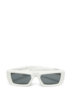 Prada Pre-Owned rectangle-frame sunglasses - White